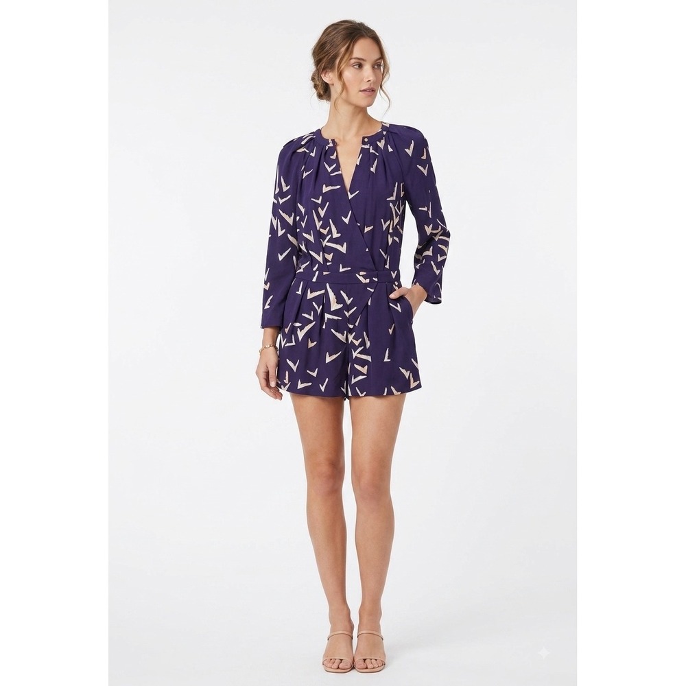 Anthropologie Leifsdottir Whimsigoth Romper Scattered Wings Long Sleeve 4